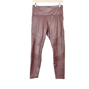 Athleta Inclination Shimmer Moto Tight Size Medium